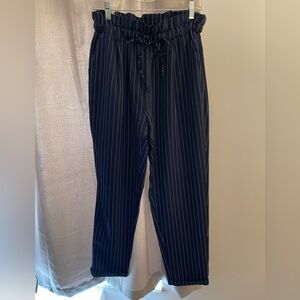 Women’s Navy Striped Pants